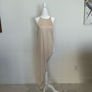 Free People Cream Asymmetrical Top